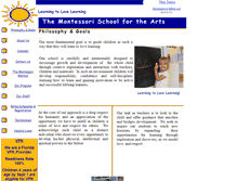Tablet Screenshot of montessoriarts.com